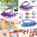 Cloth Drying Rope with Hooks