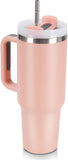 40oz Tumbler with Handle Insulated Stainless Steel
