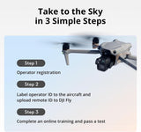 Air 3 Dual 4K Drone with Smart RC & 92 Min Flight | طائرة Air 3 بكاميرتين 4K وريموت ذكي و92 دقيقة طيران
