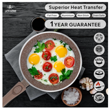 LIFE SMILE 29-Piece Cookware Set | Granite Stone Non-Stick Pots & Pans | طقم أواني الطبخ 29 قطعة جرانيت