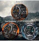 Smart Watch with Earbuds 3 in 1 Round Fitness Tracker 1.28inch Smartwatch for Men