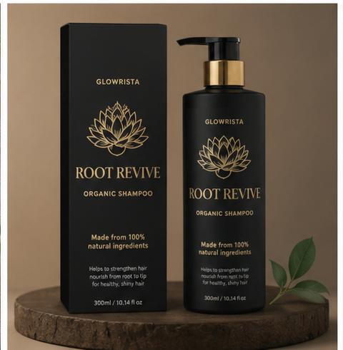 Glowrista Root Revive Organic Shampoo | شامبو جلو ريستا العضوي لإحياء وتقوية الشعر