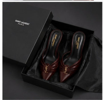 Luxury Burgundy Heels & Clutch Set | طقم كعب وحقيبة فاخر باللون العنابي |