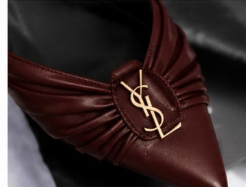 Luxury Burgundy Heels & Clutch Set | طقم كعب وحقيبة فاخر باللون العنابي |