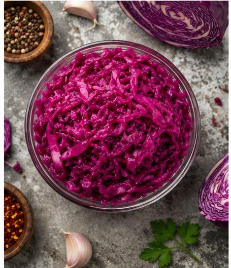 Premium Pickled Red Cabbage | مخلل الملفوف الأحمر الفاخر