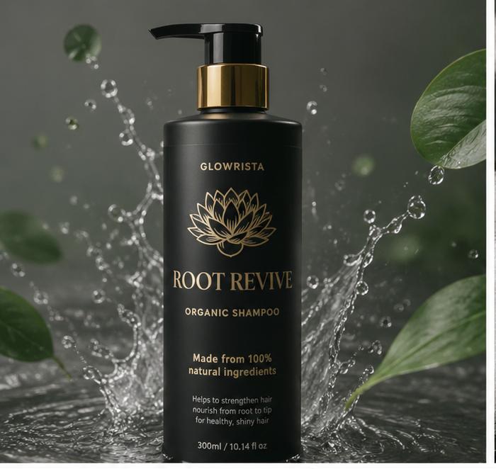Glowrista Root Revive Organic Shampoo | شامبو جلو ريستا العضوي لإحياء وتقوية الشعر