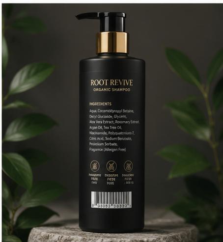 Glowrista Root Revive Organic Shampoo | شامبو جلو ريستا العضوي لإحياء وتقوية الشعر