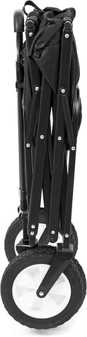 Collapsible Folding Outdoor Utility Wagon, Black