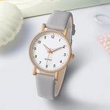 Casual Women's Watch Pu Leather Strap Wristwatch