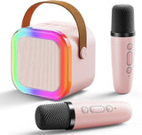 Portable Karaok sound system with 2 Wireless Mike